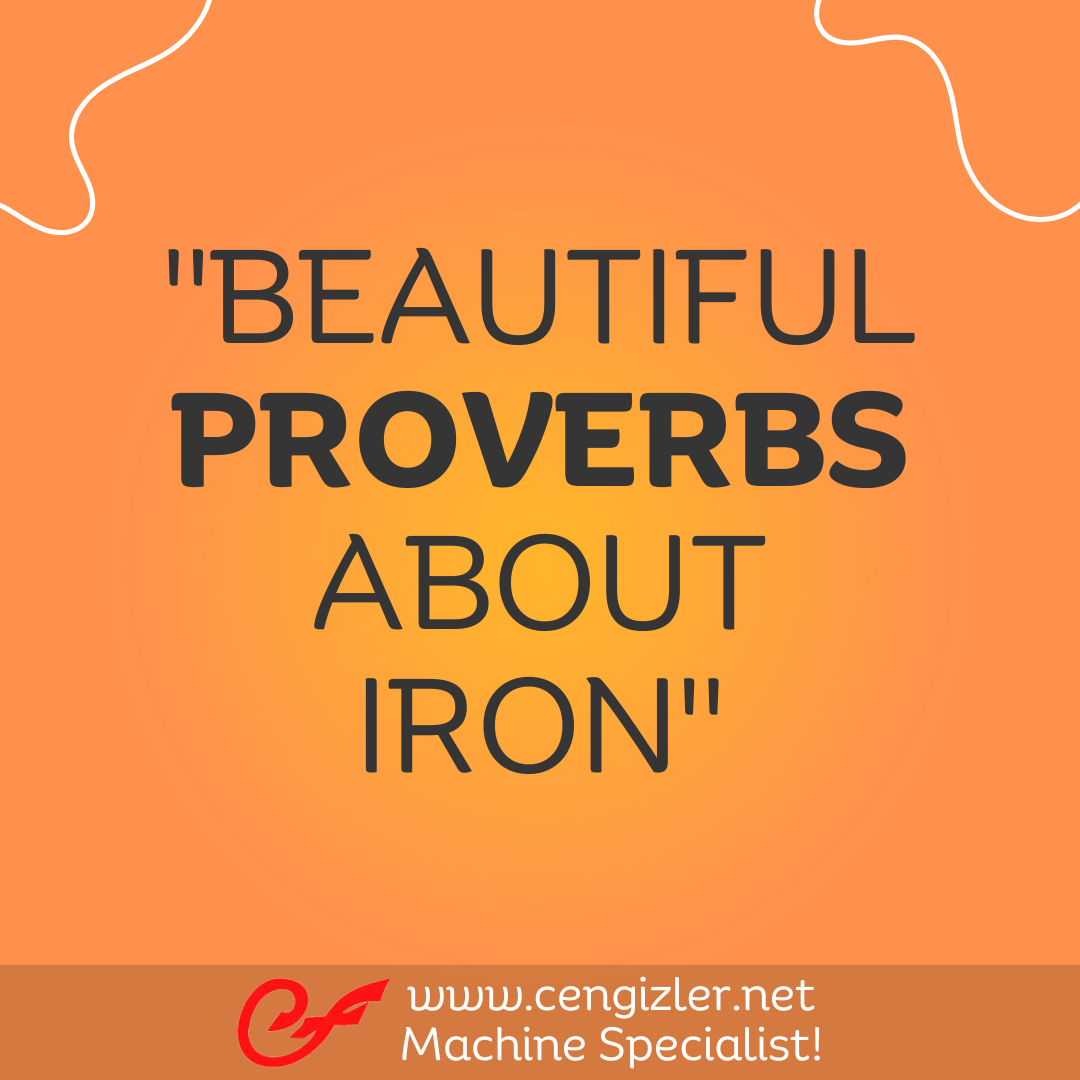 1 BEAUTIFUL PROVERBS ABOUT IRON